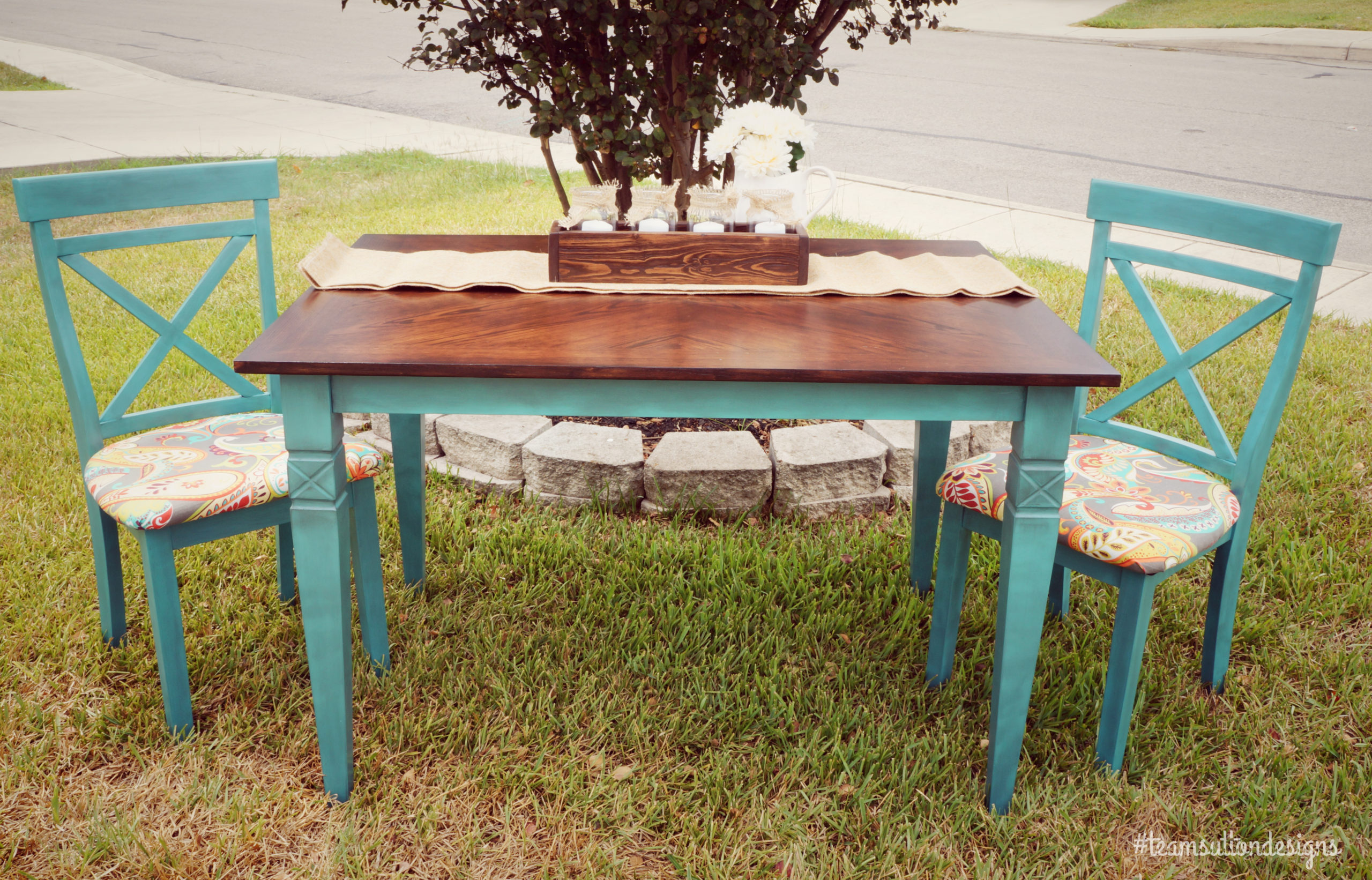 Paisley Table in “Bali Bliss”