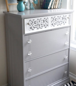 Armada Dresser in Pebble Beach & White Lacquer