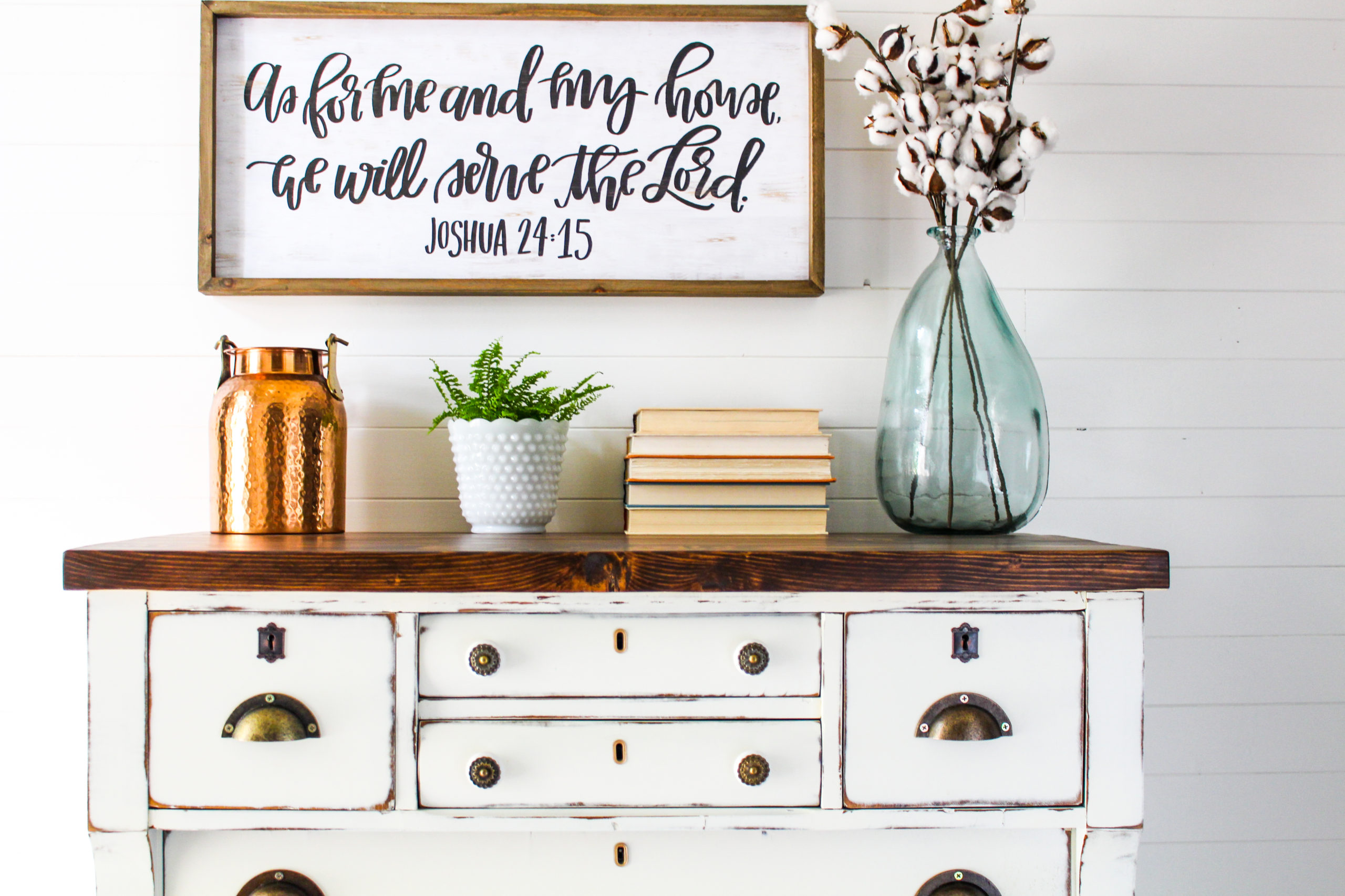 Empire Dresser with Plank Top