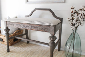 Deco Driftwood Bench