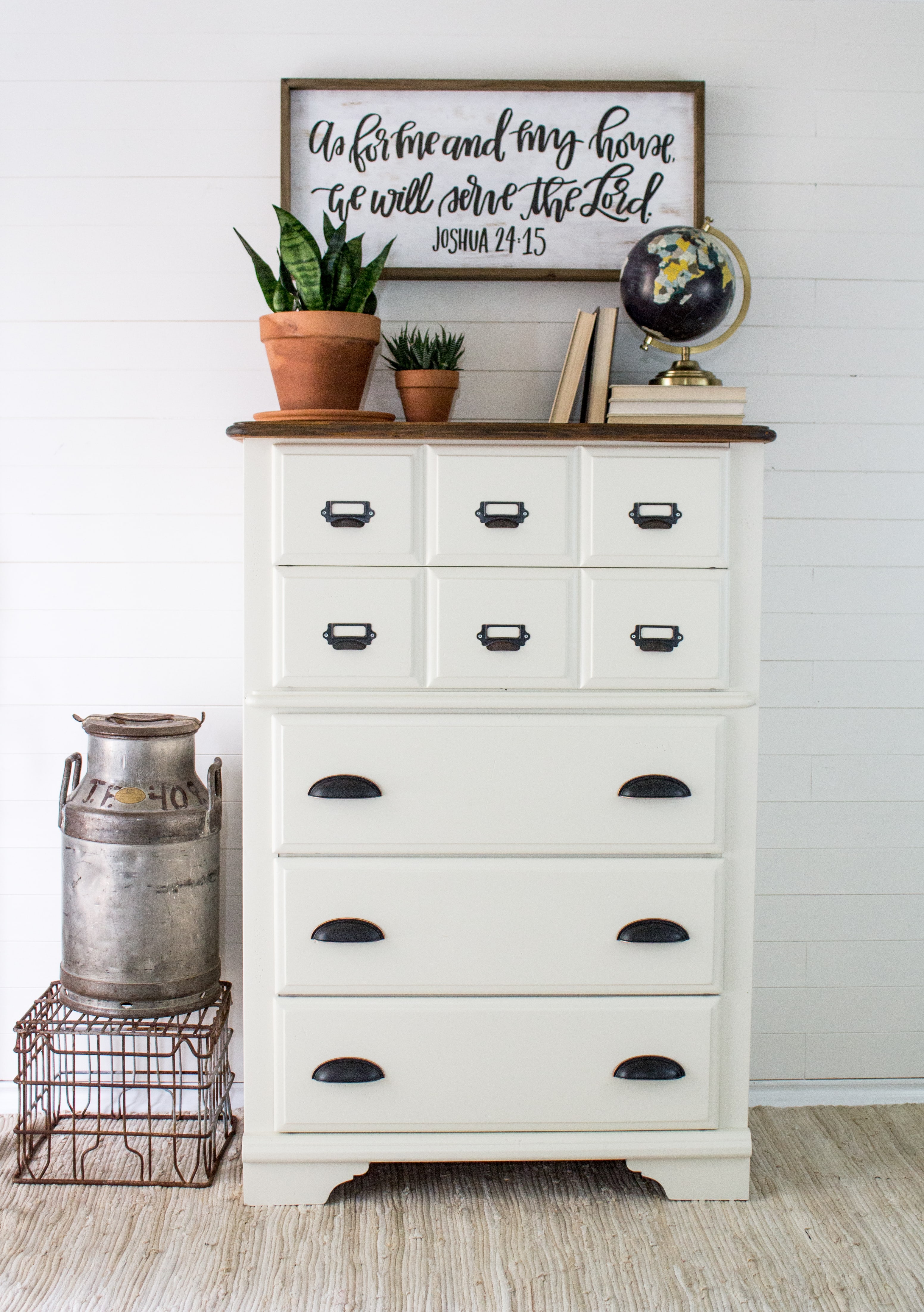 Vintage Card Catalog Dresser Makeover Using Fusion Mineral Paint