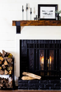 How to Update a brick fireplace with paint…