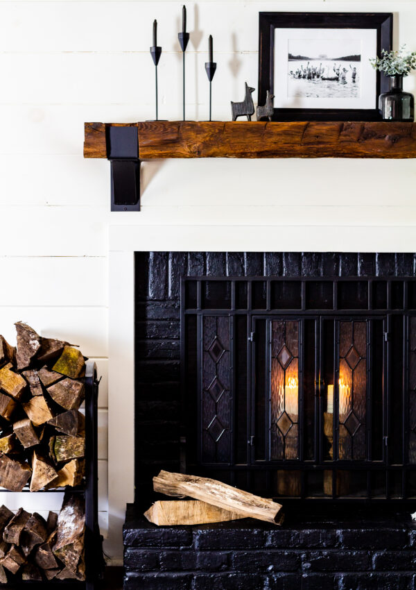 How to Update a brick fireplace with paint…