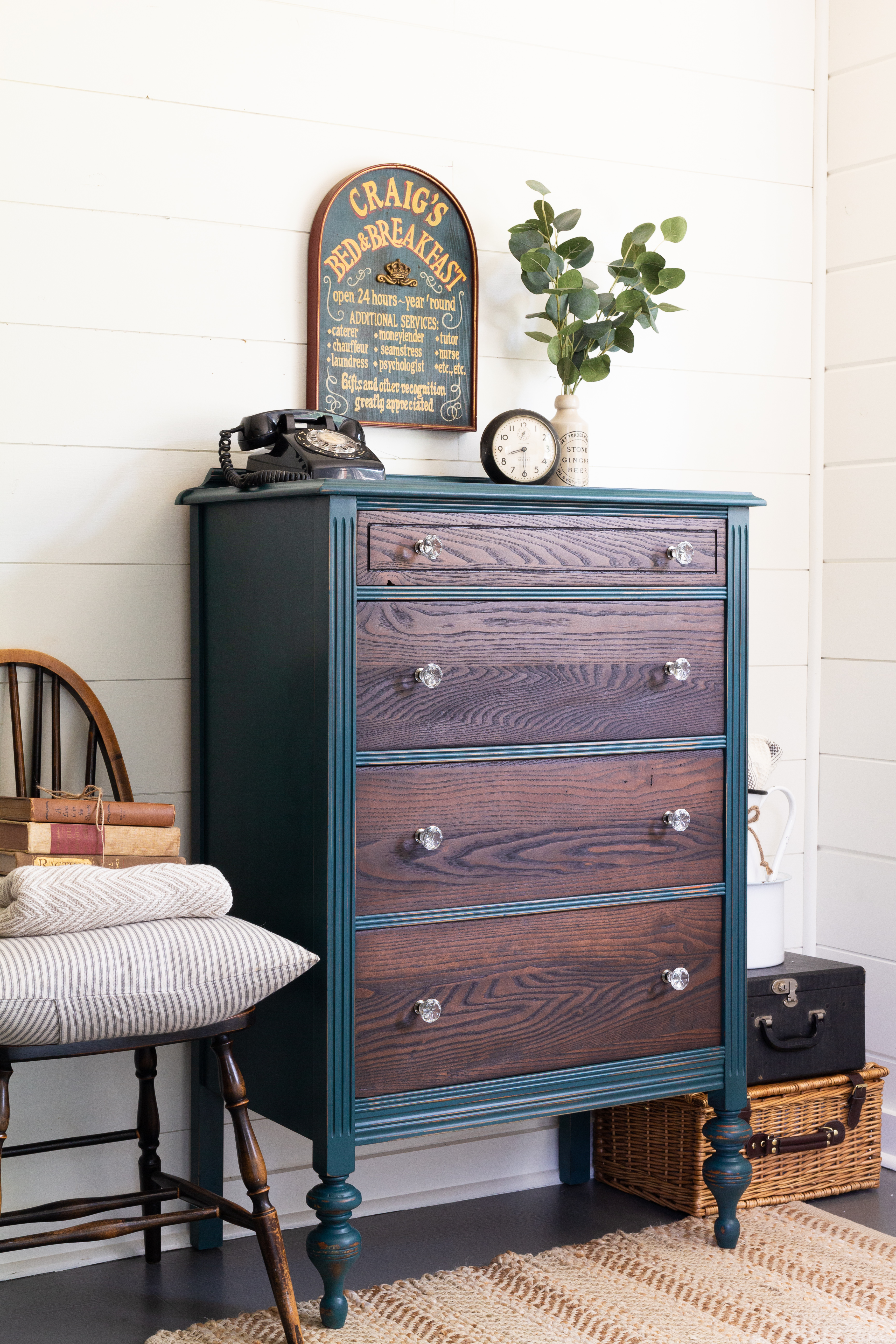 Black Pepper Chalk Style Paint Buffet